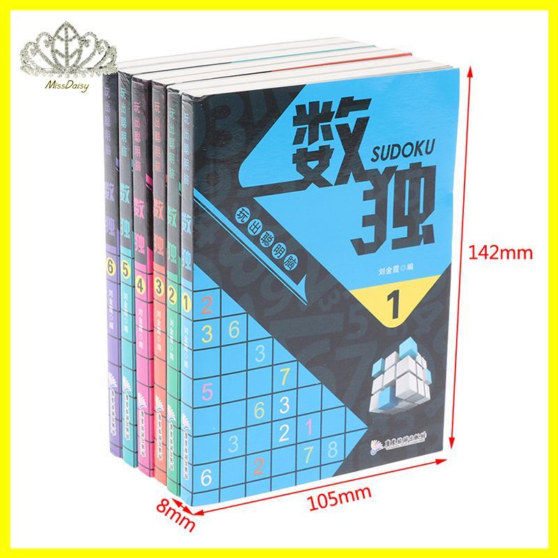 6 ชิ้น/เซ็ต Sudoku Thinking Game Book เด็กเล่นสมาร์ทสมอง Number Book TH