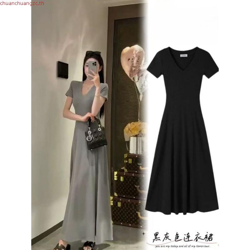 D18แม็กซี่เดรสLuxuryคอวี Muenfun