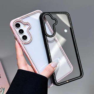 เคสทรศัพท์ For Samsung A55 5G A16 A26 A36 A56 S24 FE 5G เคสโทรศัพท์ลายดาวและเพชร