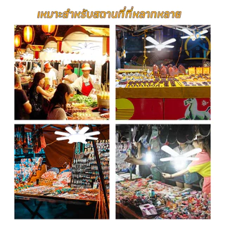 หลอดไฟLED ทรงใบพัด E27 พับได้ ปรับมุมแสงอเนกประสงค์ ประหยัดพลังงาน สว่างแรง ใช้งานอเนกประสงค์