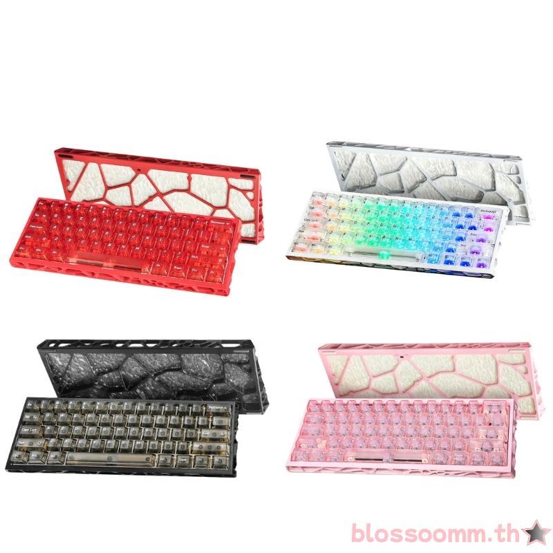 BLOSS H60 Professional Mechanical Keyboard Hollow Aluminium Design Magnetic Switches ปรับแต่งสีแสงแบ
