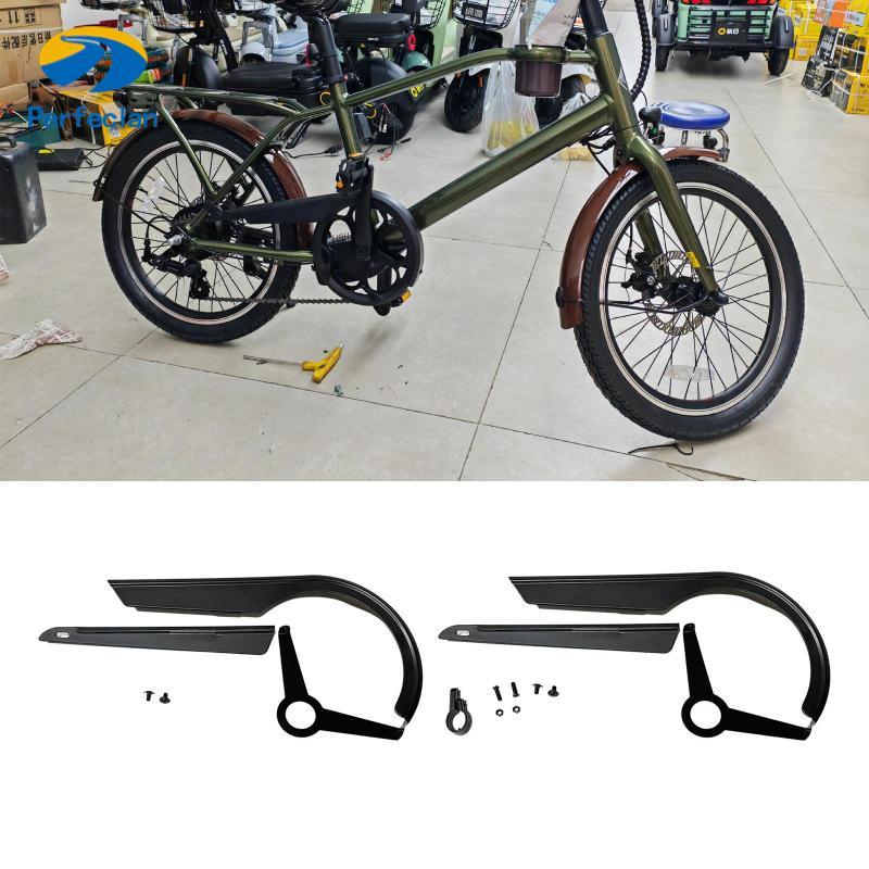 Perfeclan Bike Chain Guard 48T-52T Crankset Guard Cycling ทนทานสําหรับปั่นจักรยานแบบพกพา