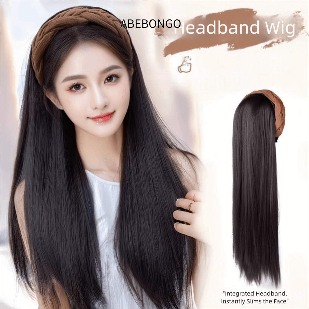 วิกผมแบบที่คาดผม ไม่ต้องใช้กาว ใส่ง่าย ใส่สบายดูเป็นธรรมชาติ ผมหนาเกรดไฮเอนด์ 60 CM ใส่ได้ทุกโอกาสABEBOANDO