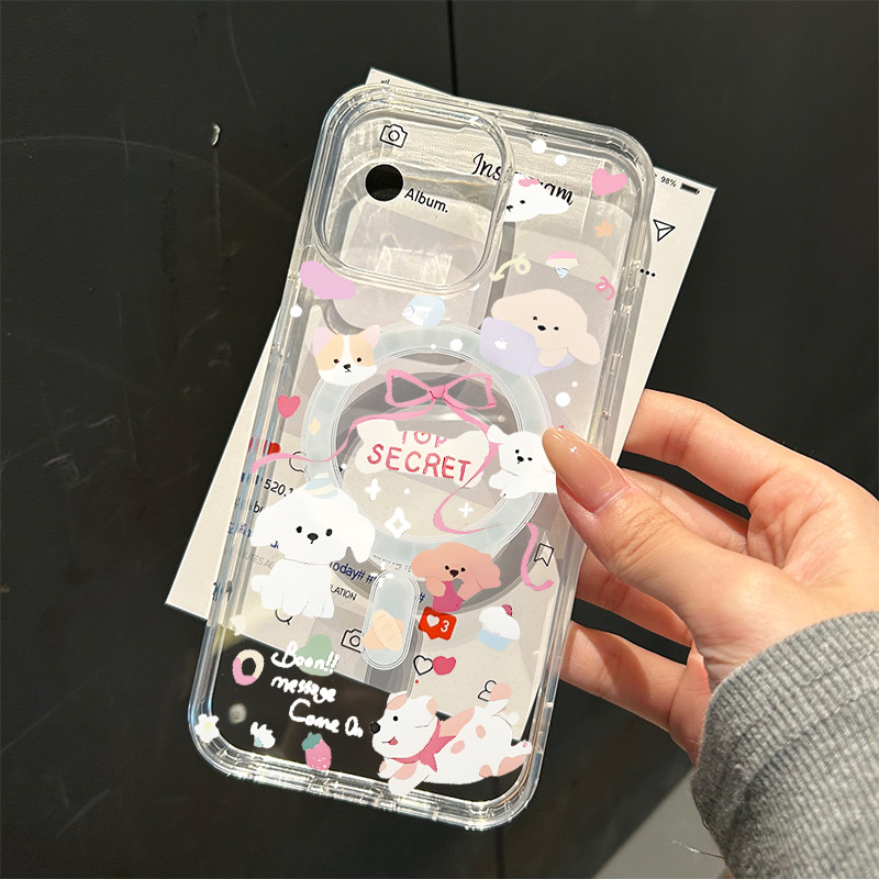 เข้ากันได้สำหรับ iPhone เปลือกดูดแม่เหล็ เคสไอโฟน สำหรับ 17pro 13 14plus 15 PRO max XR 12 13pro 7P 17promax 16pro xsmax - รูปที่ 6