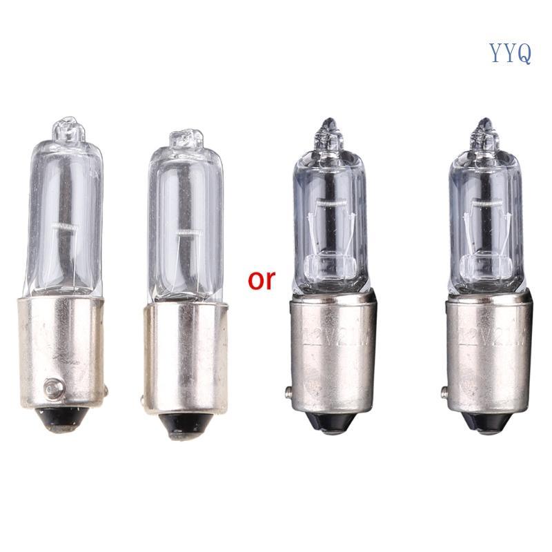 YQ BAY9S H21W หลอดไฟฮาโลเจนไฟเลี้ยวสํารองหมอกโคมไฟรถ 1 9A 250LM 2x