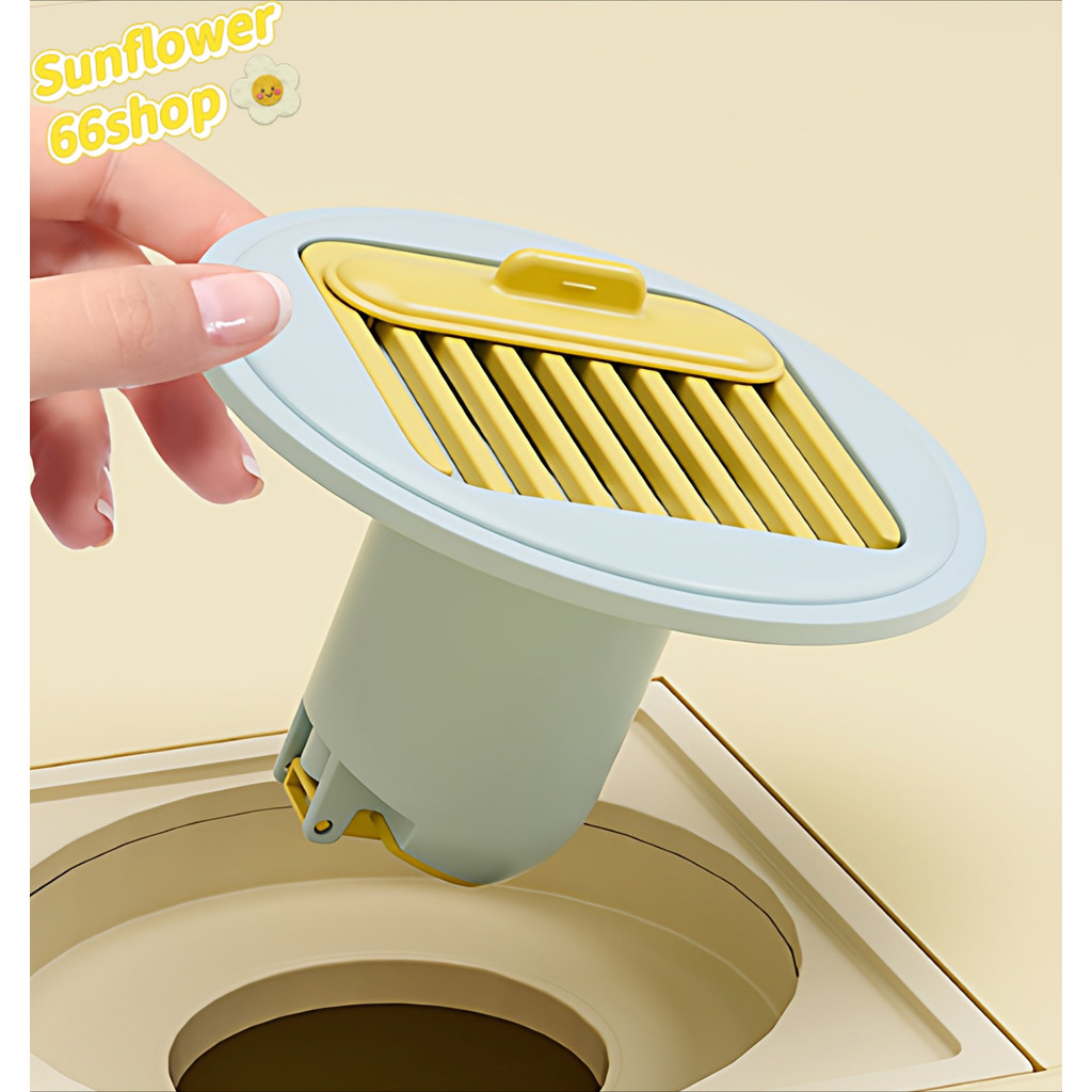 Sunflower66 ที่ดักเศษขยะ💛🩵 ท่อระบายน้ำ ป้องกันการอุดตัน ใช้ในบ้าน พร้อมส่ง🛻