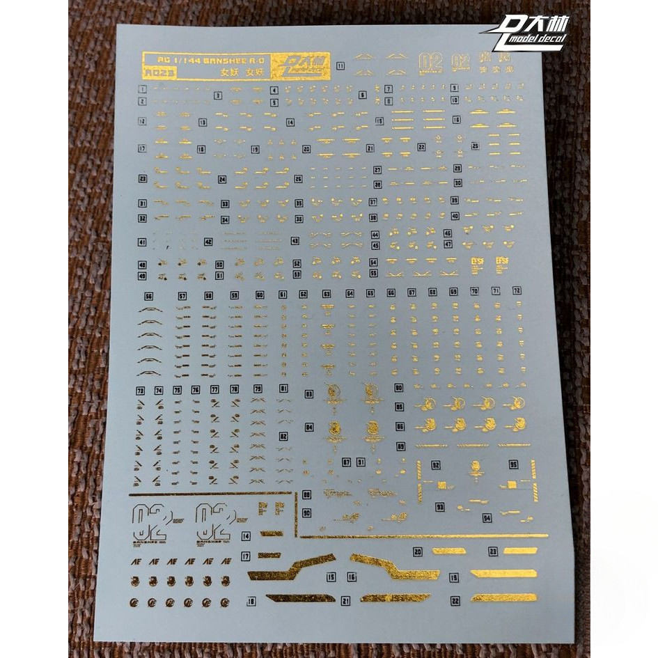 ( ⭕ PRE-ORDER)DL RG23 RG 1/144 Unicorn Gundam 02 Banshee Norn Model Decal