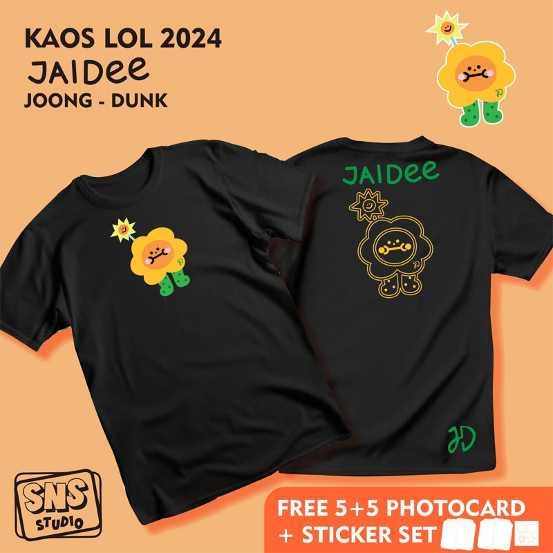 【เสื้อยืดใหม่】 เสื้อยืด GMM LOL  - JAIDEE (JOONG DUNK) ผ้าฝ้ายแท้ s-5xl