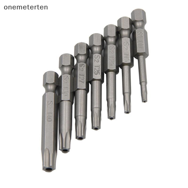Rten 7 PC Five-star Hollow ไขควง Bit Hole S2 ไขควงแม่เหล็กชุด Bit ไขควงไขควง N