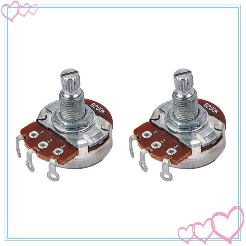 [meteor2] หม้อระดับเสียง B250K 2 ชิ้นสําหรับคนรักดนตรี 1.22x1.14x0.94 นิ้ว