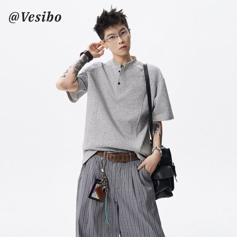 เสื้อยืด unisex แขนสั้นหลวม ระบายอากาศได้ดี — صورة 6