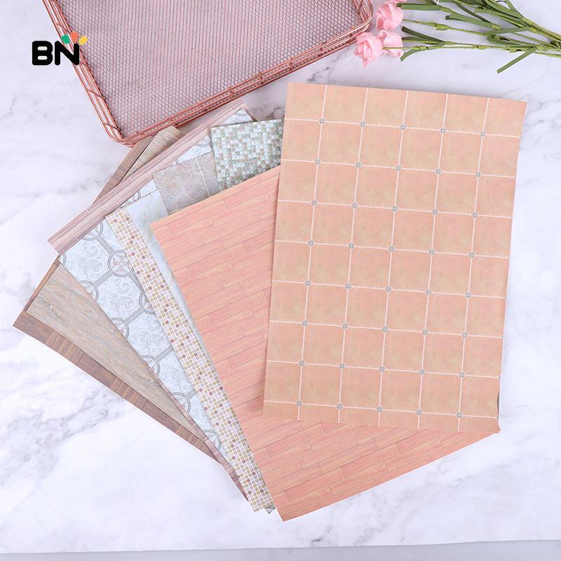 [BN] 1:12 Dollhouse Miniature Floor Wall กระดาษสําหรับบ้านตุ๊กตาเฟอร์นิเจอร์ตกแต่ง MT