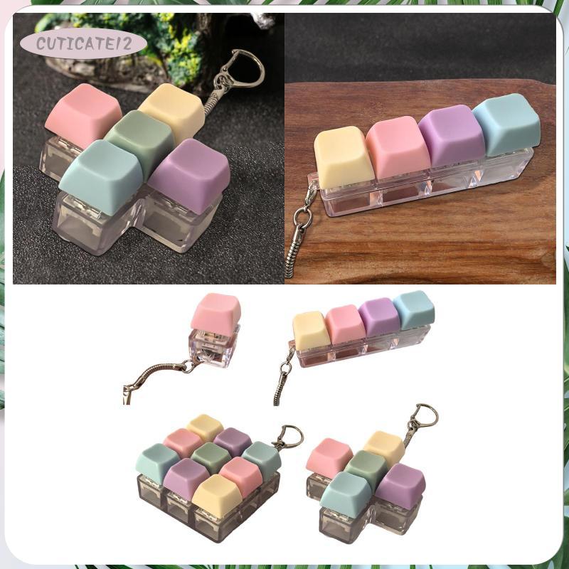 [Cuticate12] Fidget Keyboard Sensory Toy, Creative, for Office, Home, Relaxing Toy, Mechanical Keybo