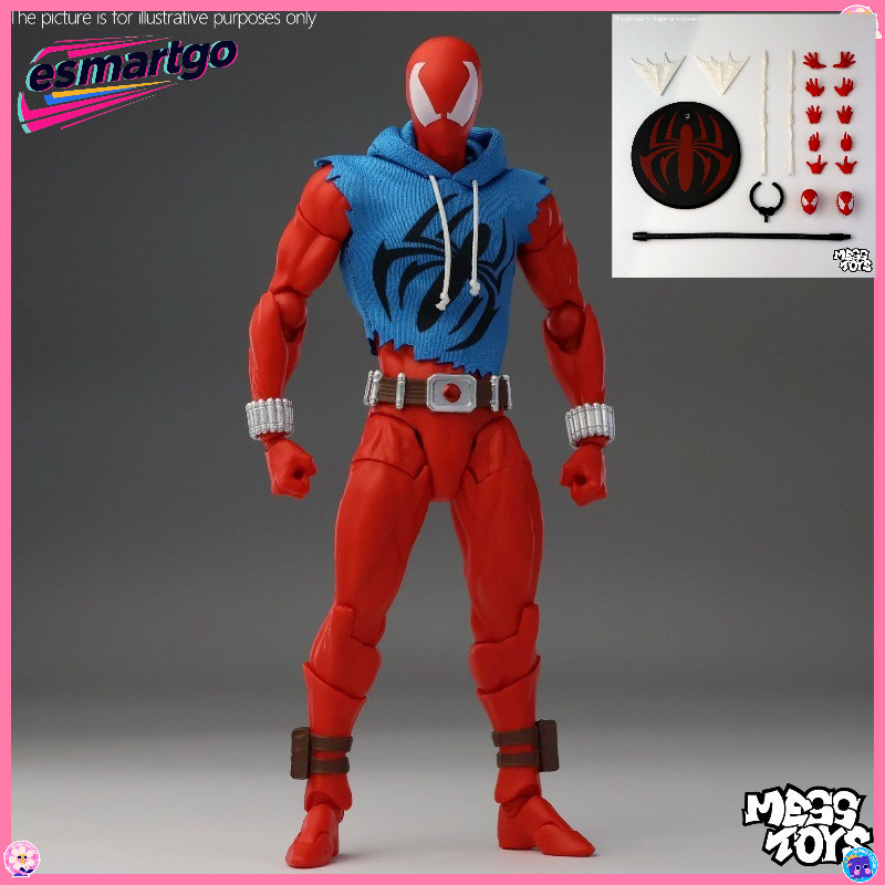 Mess ของเล่น Spiderman รูป Scarlet Reily ตุ๊กตา Spider ตัวเลข Ct ของเล่น Action Figurine คอลเลกชันตก