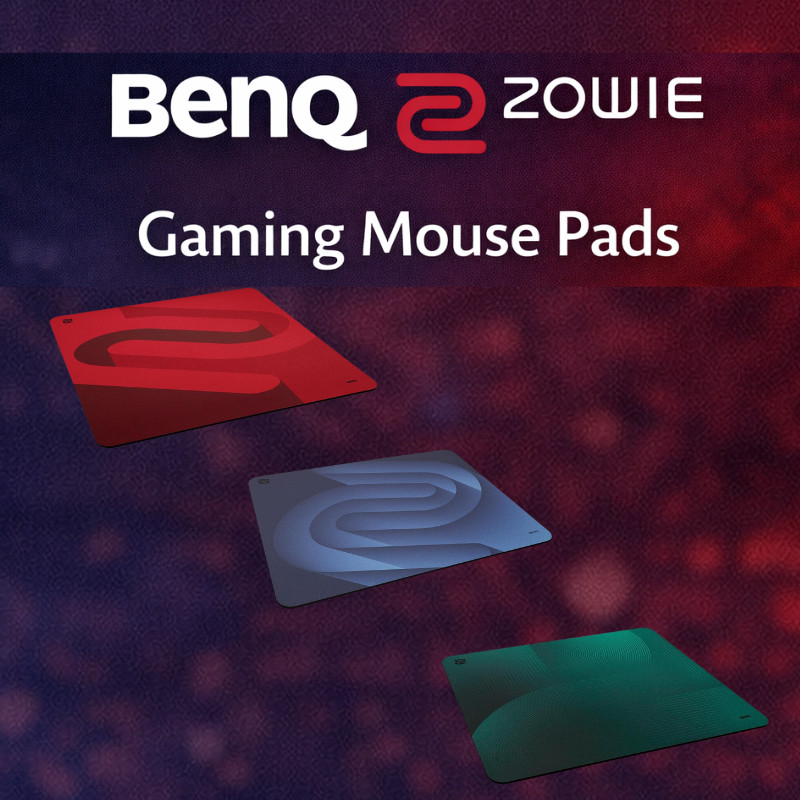 BenQ ZOWIE G-SR-SE แผ่นรองเมาส์เกมมิ่ง สีแดง พื้นผ้า ฐานยาง กันลื่น เรียบสนิท