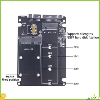 [JL] NGFF ถึง SATA 3 กล่องใส่ HDD ภายนอก MSATA SSD อะแดปเตอร์ M.2 SATA Protocol อะแดปเตอร์บอร์ด
