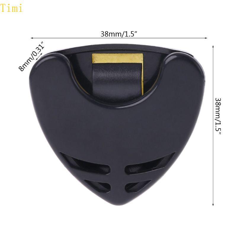 Timi 1 ชิ้นกีตาร์ Pick Holder พลาสติก Plectrum สําหรับกรณี Mediator Quick Storage Self Ad