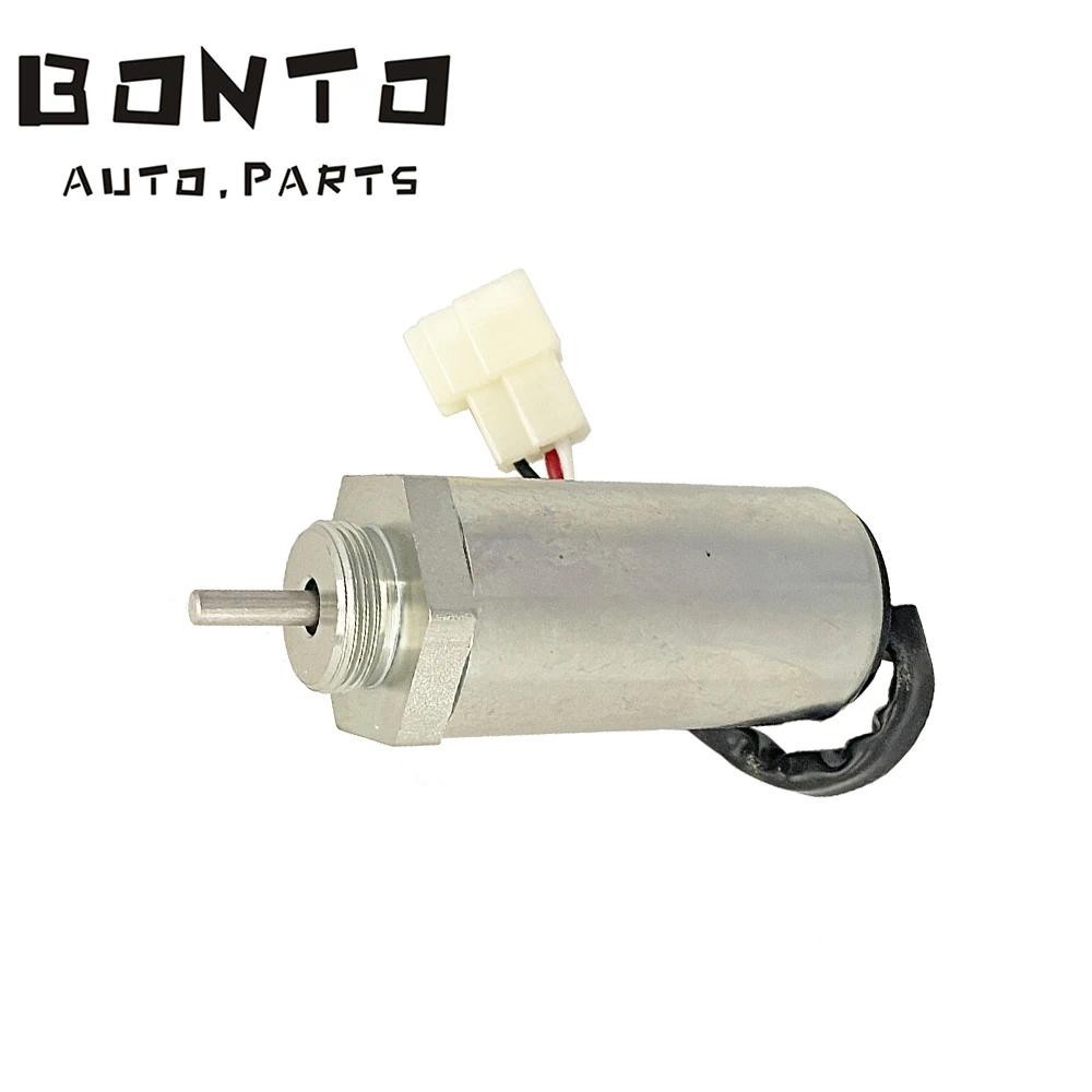 BONTO 12V Excavator เครื่องยนต์หยุด Solenoid สําหรับ ISUZU EX400 3LD1 3LD2 4LE1 OEM:8973295680 89732
