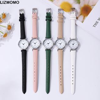 นาฬิกาผู้หญิง LIZMOMO, นาฬิกาควอทซ์สีลูกกวาดสแตนเลส, สายหนัง…