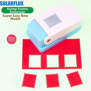 SOLARFLUX ที่เจาะขอบแสตมป์ ลายนูน DIY ขนาดใหญ่|อุปกรณ์การเรี…