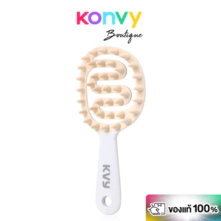 KVY Hollow Shampoo Brush #Purple เควีวาย แปรงสระผมสีม่วง.