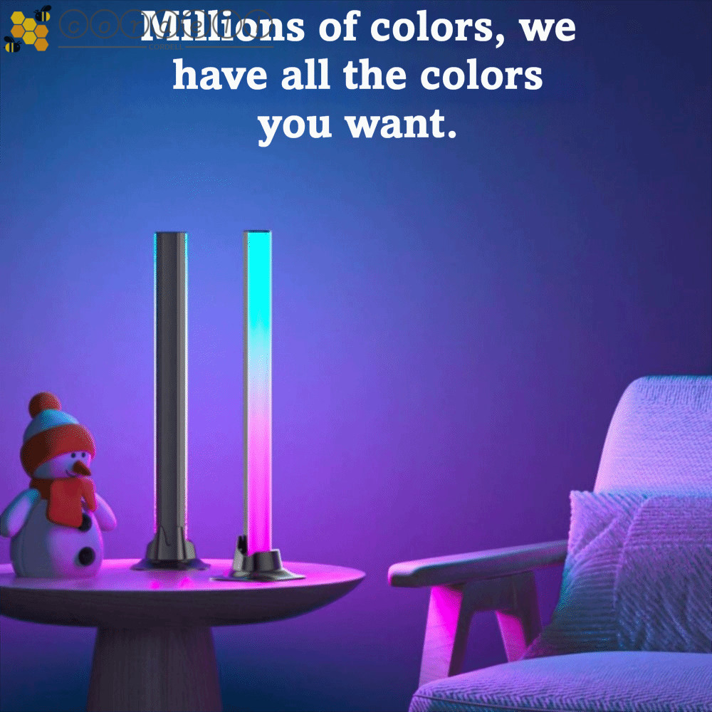 CORDELL RGB LED Light Bar, RGB Pickup Smart Music Rhythm Lights, Light Bar USB Powered Rhythm Sync L