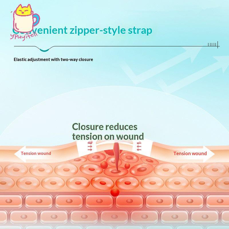 [YPU] Zipper bandis-aid ปลอม Wound Closed Patch Suture-free Wound Dressing Patch คอเต่า Zip Suture ล