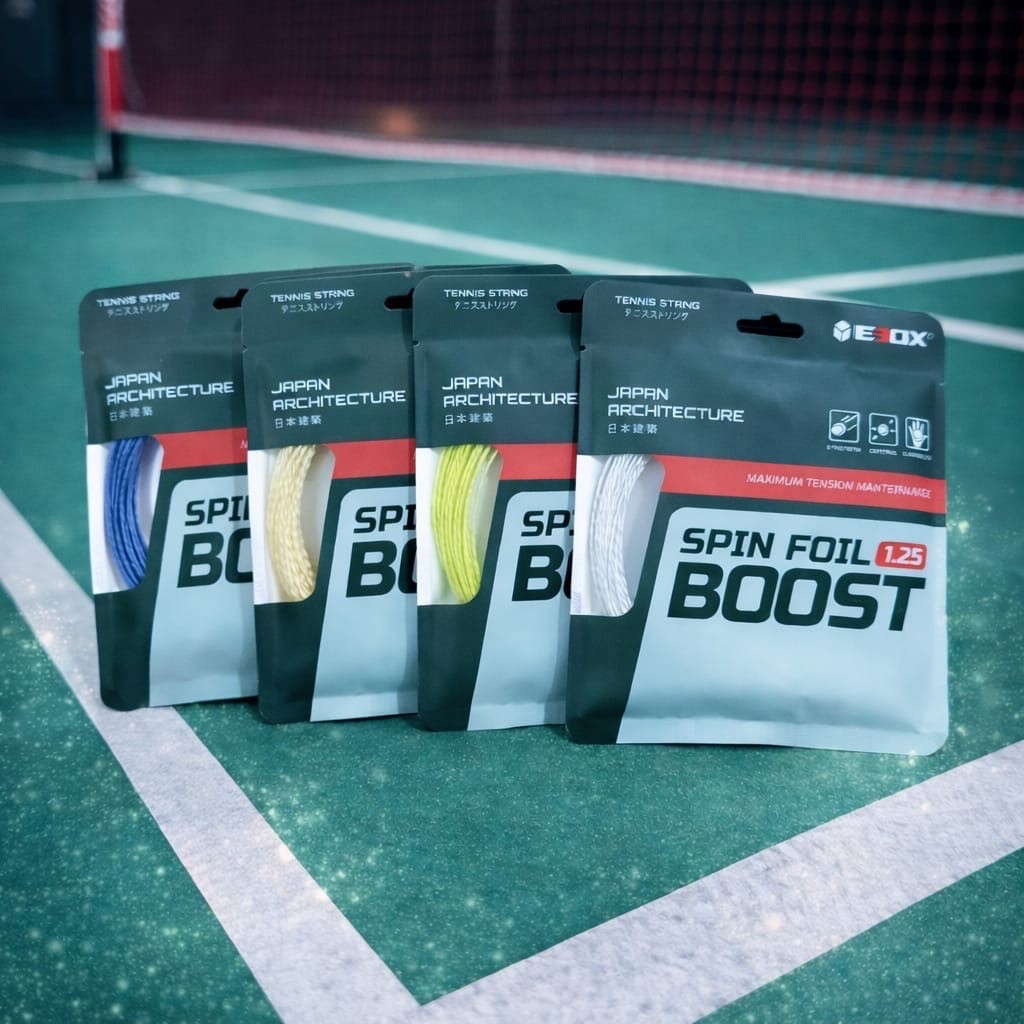 EBOX SPIN FOIL 1.25 BOOST เทนนิส Strings สายเทนนิส EBOX ดั้งเดิม 100%