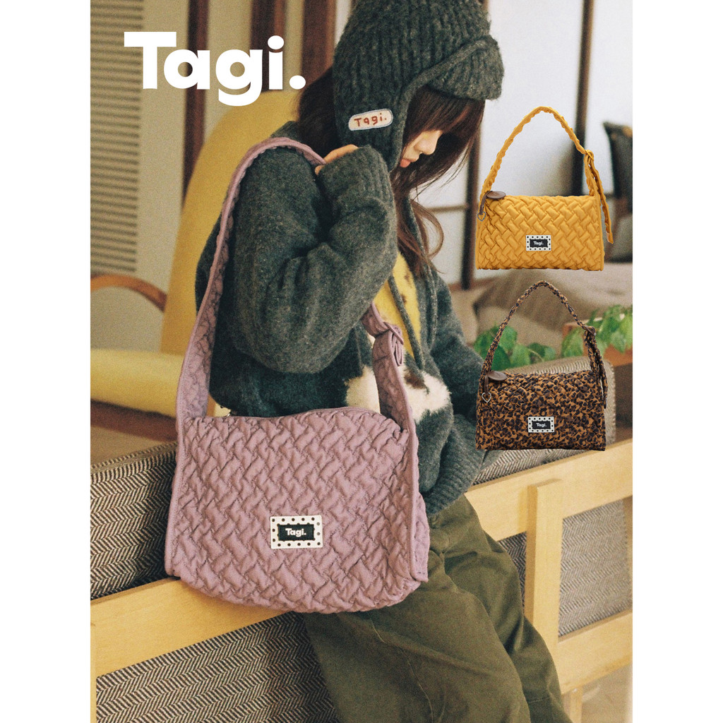 Tagi. Puffy Cube Bag Woman Bag Shoulder Bag กระเป๋าทรงลูกบาศก์ กระเป๋าสะพาย