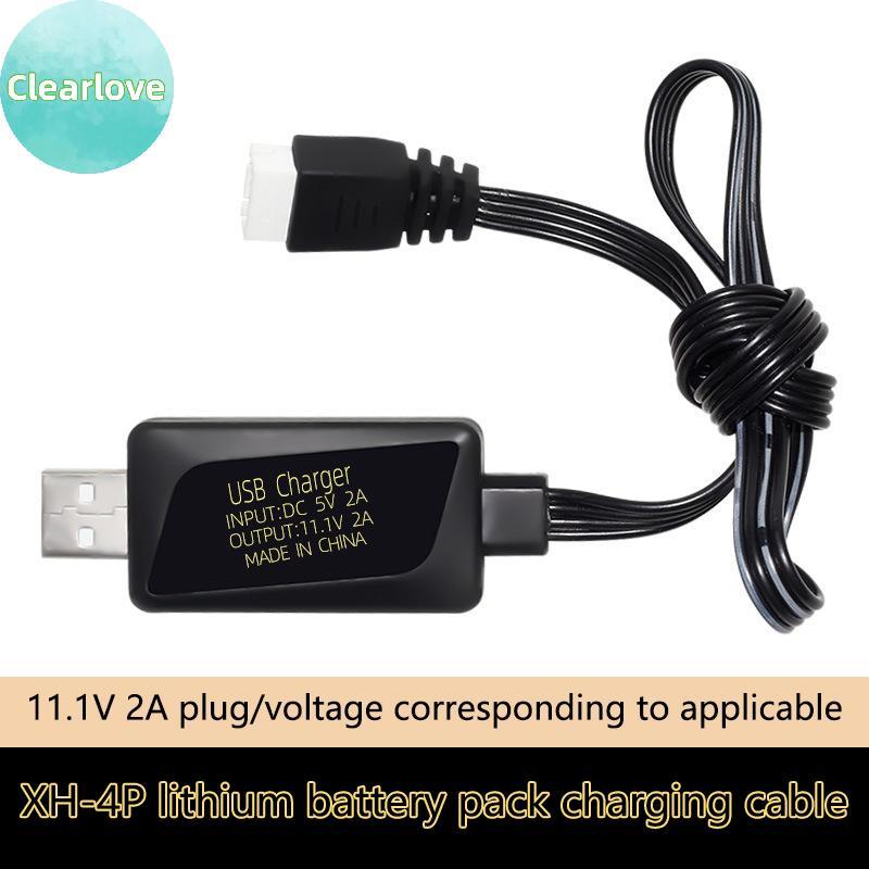 Clearlove 11.1V Li-Ion Battery Charger 3S Li-Ion Battery Balance พร้อมไฟป้องกัน USB Charger TH