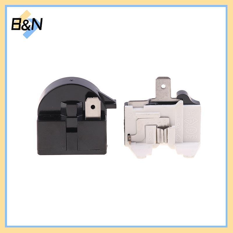 B&N 2PCS QP2-4.7 PTC Starter Relay 1 Pin ตู้เย็น Starter Relay และ 6750C-0005P ตู้เย็น Overload Prot