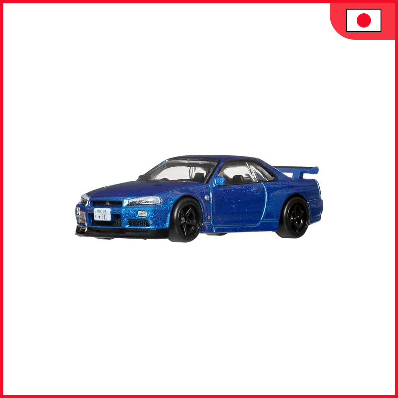 Hot Wheels Car Culture Timeless Icons Nissan Skyline GT-R V-Spec II (BNR34) Toy Vehicle Miniature Ca