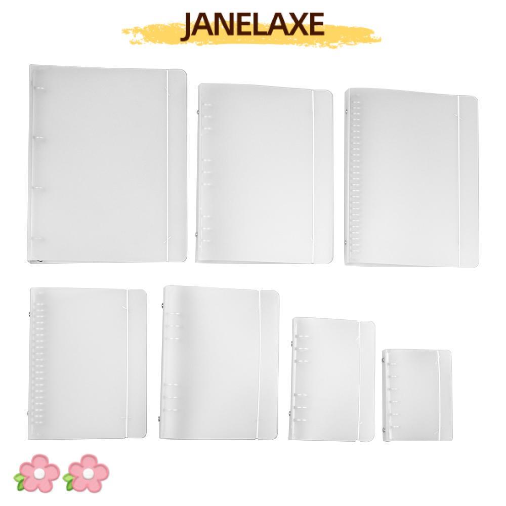 JANELAXE932JN A4/B5/A5/A6/A7 แฟ้มโฟลเดอร์เปลือกพลาสติก Vintage เครื่องเขียนอุปกรณ์สํานักงาน Notepad ฝาครอบ