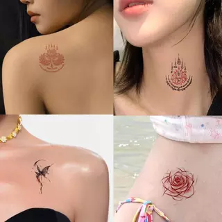ของสมนาคุณฟรี กดสั่งซื้อในร้านรับฟรี สติ๊กเกอร์แทททู ผีเสื้อ แมงมุม แมว