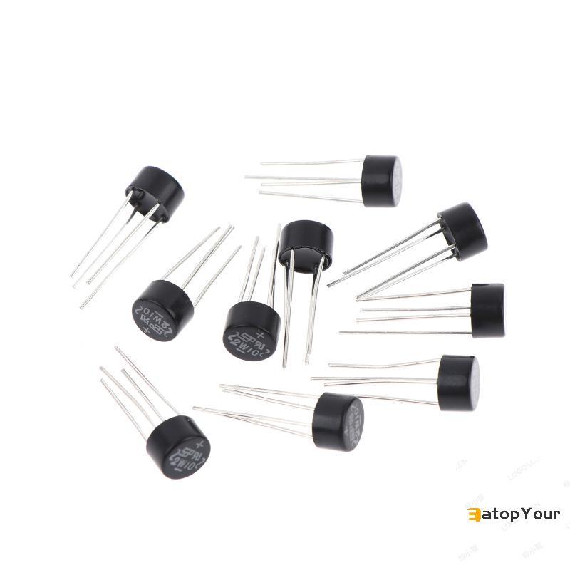 EatopYour 10/20/30 ชิ้นใหม่ 2W10 2A/1000V ไดโอดสะพาน Rectifier รอบ Vridge Bridge Sta ใหม่