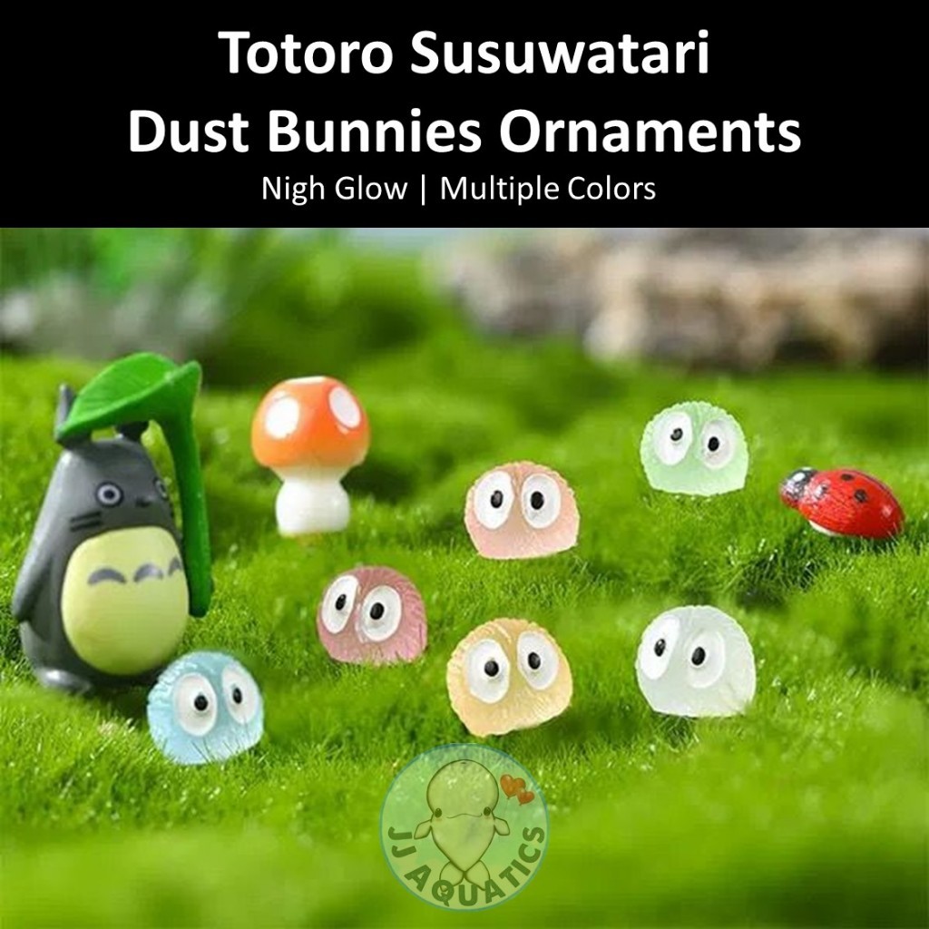 Night Glow น่ารัก Totoro Susukatari ฝุ่น Bunnies Soot Sprites Makkuro Kurosuke เครื่องประดับตกแต่ง