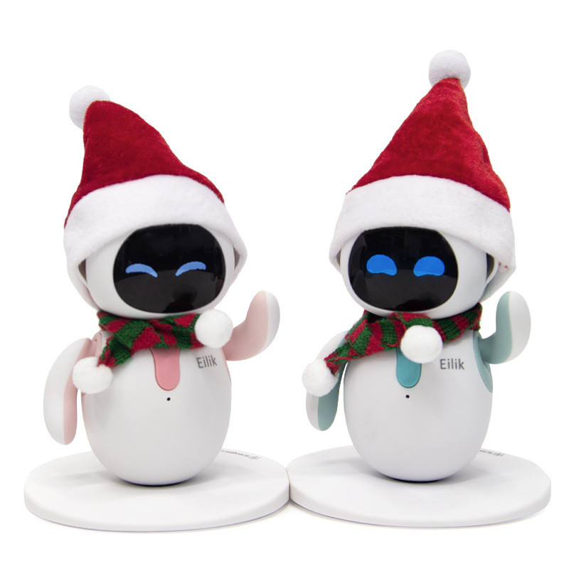 Eilik Smart Robot ผ้าพันคอคริสต์มาสสุดพิเศษและหมวกคริสต์มาส