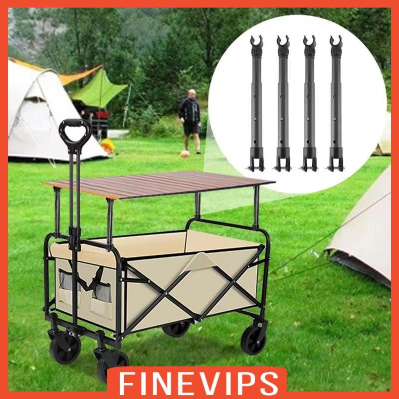 [Finevips] 4x Camping Cart Table Support Tube Holder Table Plate Accessories for Courtyard Fishing B
