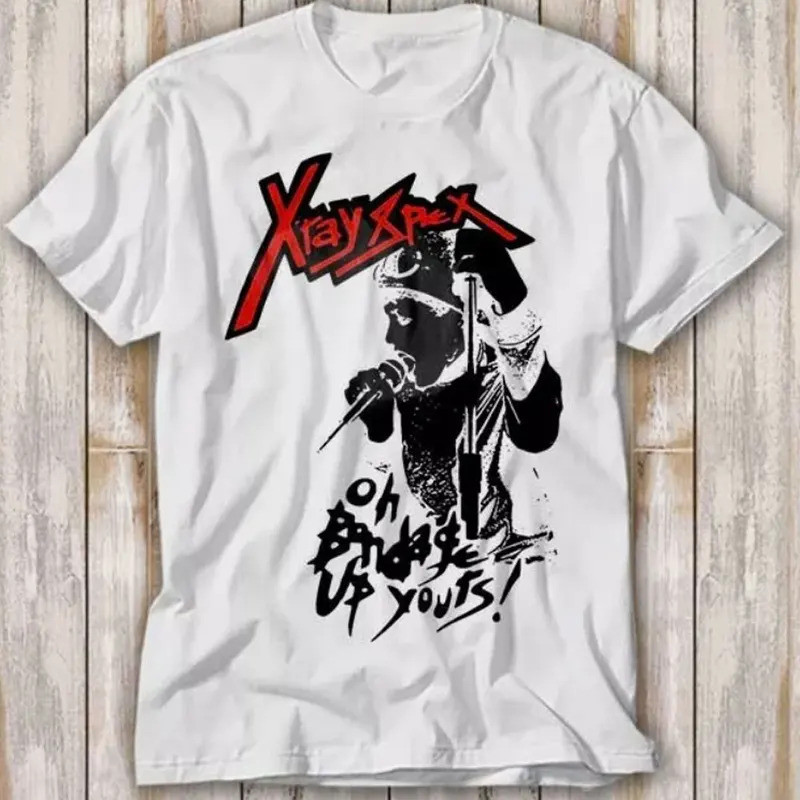 เสื้อยืดคอตตอนสั่งทำพิเศษ Xray Spex Oh Bondage Up Yours Music Band สไตล์เรโทรยุค 90 สำหรับผู้ชาย เสื