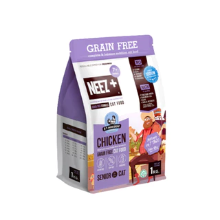 NEEZ+ Grain Free นีซพลัส อาหารเม็ดแมว สูตรไม่มีธัญพืช เม็ดกินง่าย ถุงซีลแน่น เม็ดแมว ขนาด 1 kg
