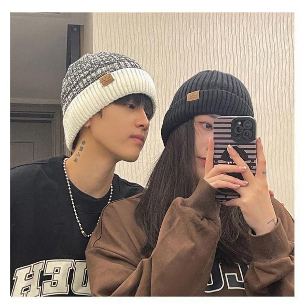 Osier1 หมวกบีนนี่ ผ้าขนแกะถักโพลีเอสเตอร์ ลายทาง สไตล์วินเทจ กันลม หนา สําหรับผู้ชาย ผู้หญิง - รูปที่ 4