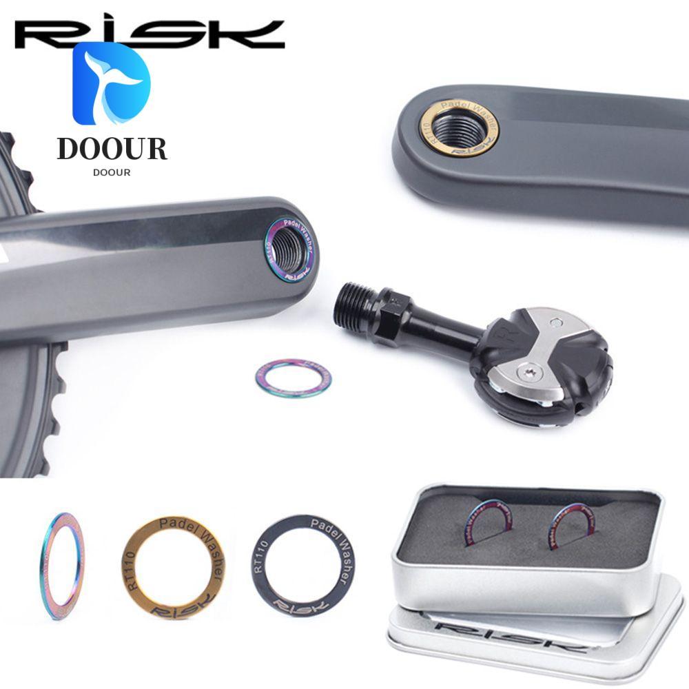 DOOUR 2 ชิ้น Pedal Spacer กลางแจ้งขยายกันน้ําจักรยานเหยียบเครื่องซักผ้า