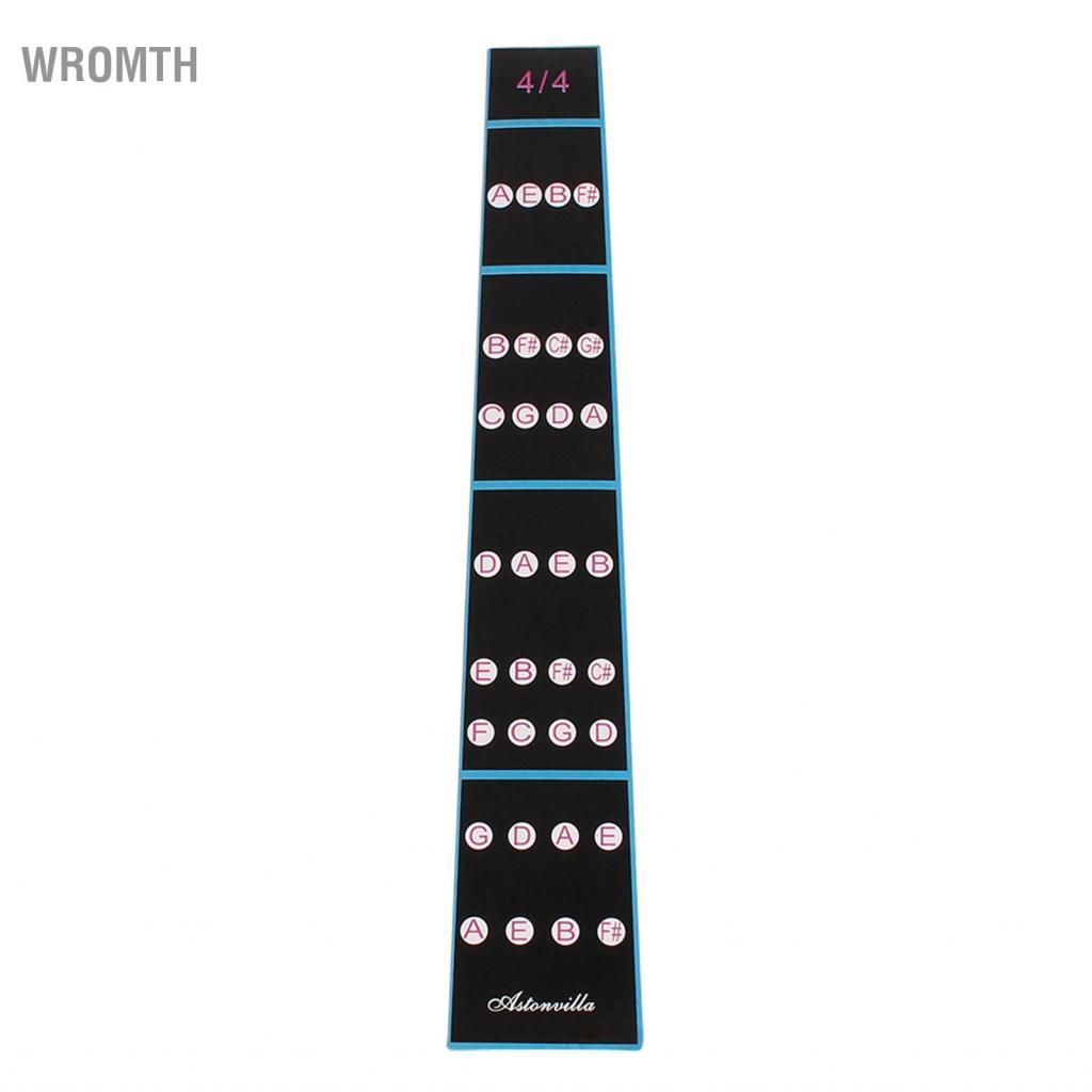 Wromth Wromth 4/4 ไวโอลิน Fiddle Finger ท่องเที่ยว Fingerboard ป้ายสติกเกอร์ Intonation Chart Fretboard Marker สำหรับฝึกเริ่มต้น