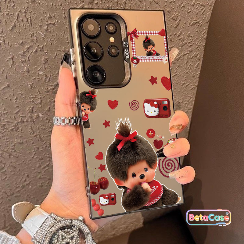 สำหรับ Samsung S30U S25U S25E S24U S24FE S23U S23FE S22U S21 S20FE เคสซัมซุง ลายลิงอ้วนน่ารักดูดนิ้ว