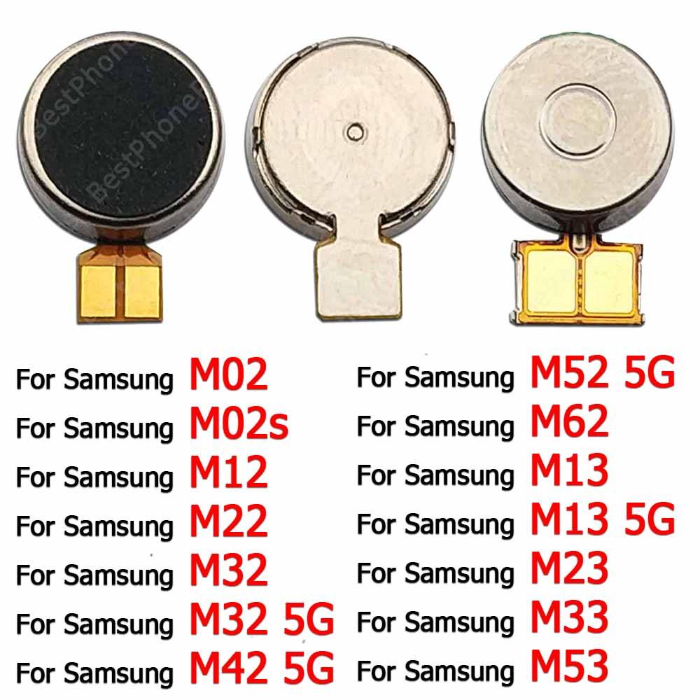1X Vibrator มอเตอร์การสั่นสะเทือนสําหรับ Samsung Galaxy M12 M22 M32 M42 M52 M62 M13 M23 M33 M53 5G M02 M02s เปลี่ยนสาย Flex