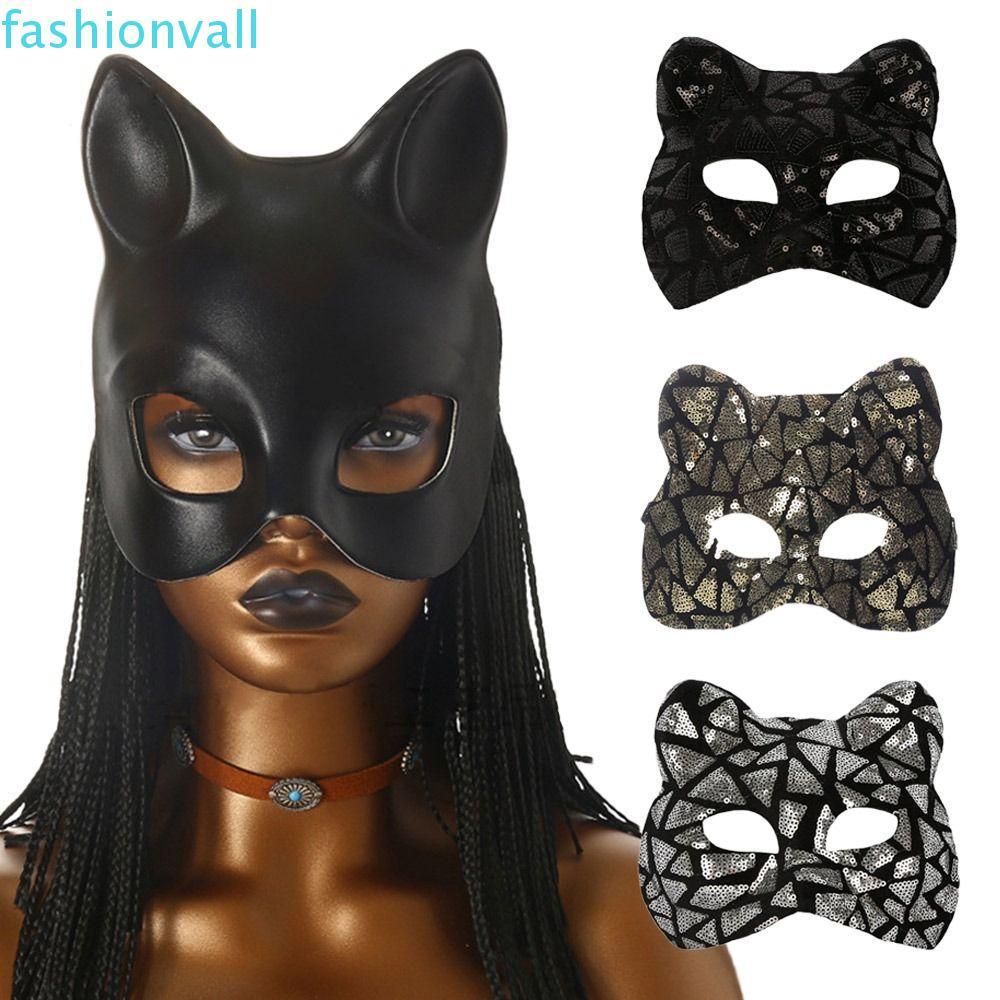 FASHIONVALL Masquerade , Half Face Party Makeup Ball Cat Girl , Venetian Party EVA Eye