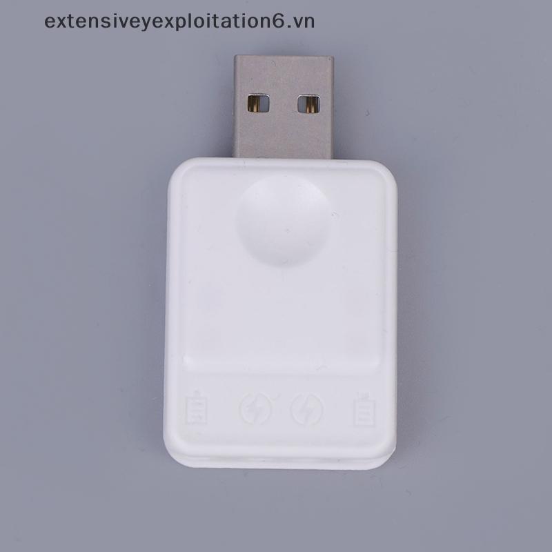 Exten CR425 เครื่องชาร์จแบตเตอรี่ไฟฟ้าตกปลาลอยชาร์จ CR425 แบตเตอรี่เครื่องชาร์จ USB 2 รูอะแดปเตอร์ชา