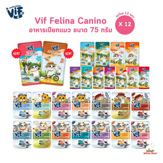 Vif [12 ซอง] อาหารเปียกแมววิฟ อาหารแมว ยกโหล ขนาด 75 กรัม