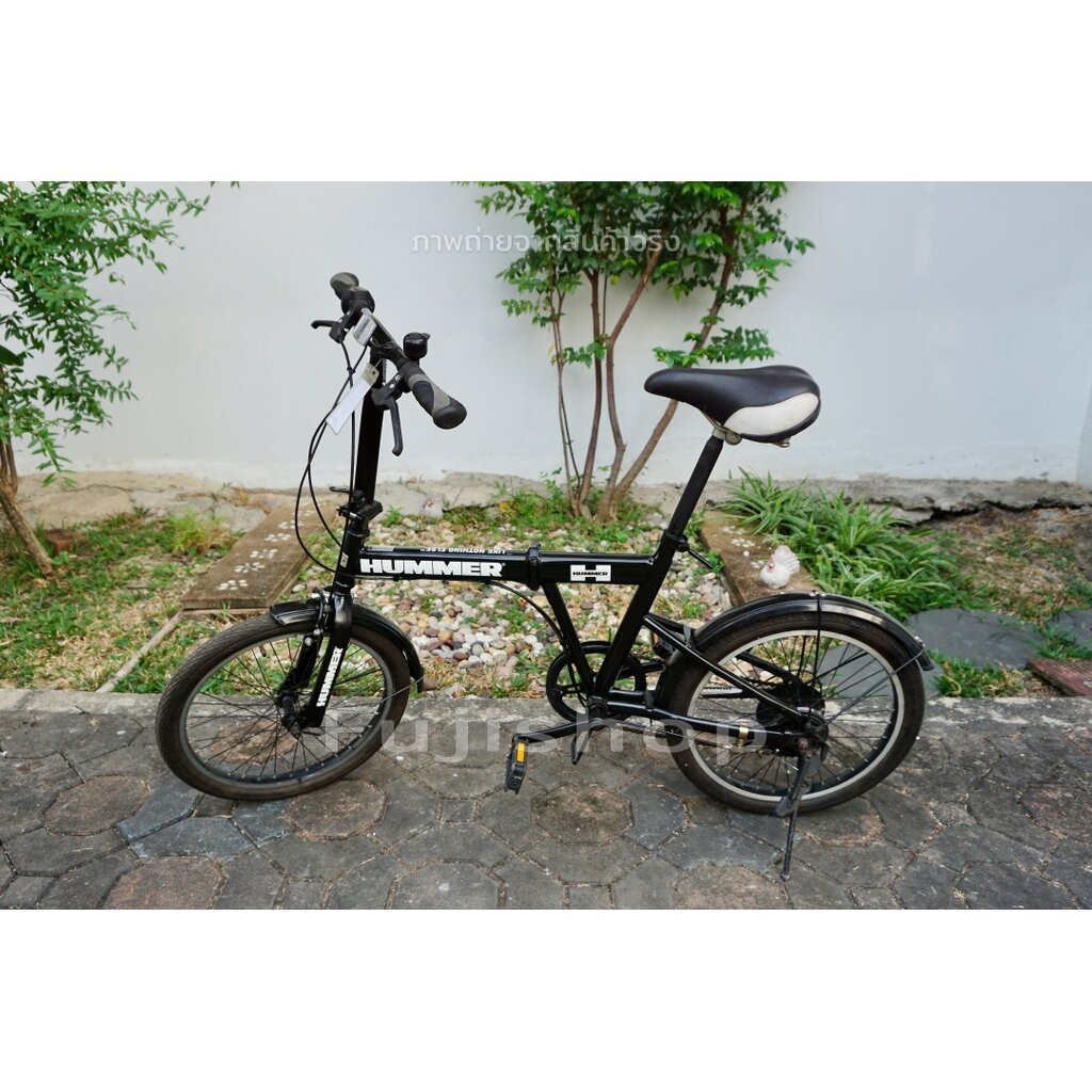 จักรยานพับได้ญี่ปุ่น - ล้อ 20x2.125 - เกียร์ 6 สปีด - Hummer - สีดำ [จักรยานมือสอง]