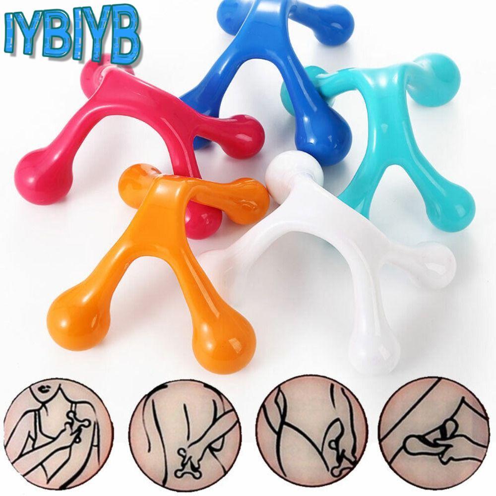 IYBYB คู่มือสมดุลสี่ลูก,เครื่องนวดตัวโค้งแบบใช้มือถือ,ผ่อนคลายแบบพกพากําจัด Oedema มินิแท่งนวด